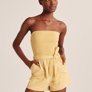 Abercrombie Strapless Smocked Romper - Size Small